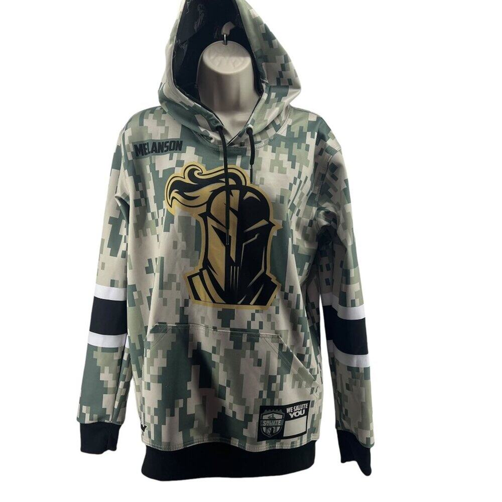 Swag King Salute to Soldiers Las Vegas Golden Knights Hoodie Mens Size Small